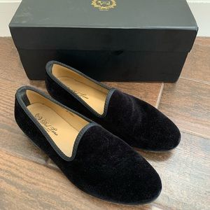 Men's Black Velvet Slipper
